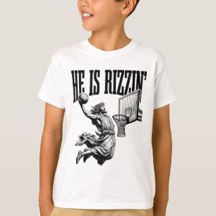 T-shirt Il est Bysketbyll Rizzin Chemise Pâques Chrétien