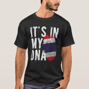 T-shirt il est dans mon ADN drapeau de Thaïlande Empreinte