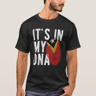 T-shirt il est dans mon ADN drapeau du Timor Oriental empr