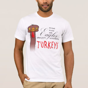 T-shirt Il est difficile de monter avec Eagles quand…