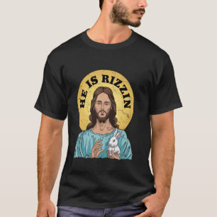 T-shirt Il est drôle Jésus chrétien Joyeuses Pâques Da