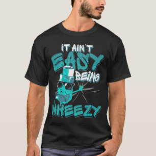 T-shirt Il Est Facile D'Être Asthme Rougeâtre