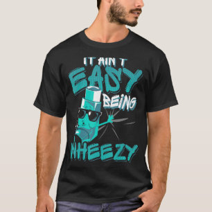T-shirt Il Est Facile D'Être Asthme Rougeâtre