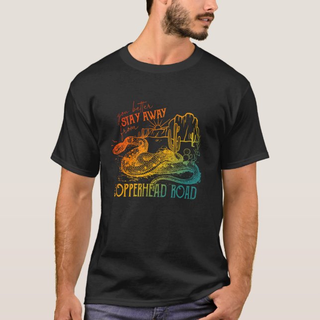 T-shirt Il Est Mieux De Rester Éloigné De La Conception De (Devant)