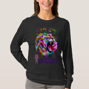 T-shirt Il Est Ok D'Être Différent Lion Jour De Sensibilis