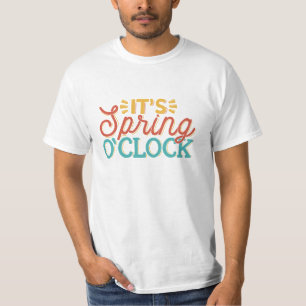 T-SHIRT IL EST PRINTEMPS O'HORLOGE SPARKLY SPRING TIME TIM