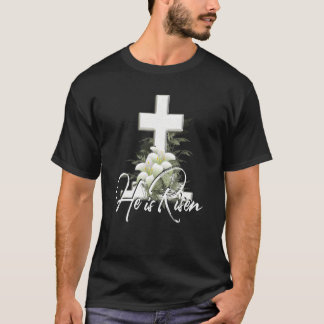 T-shirt Il Est Ressuscité Bible Jésus Résurrection Eglise