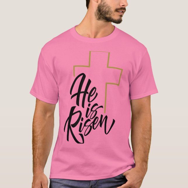 T-shirt Il Est Ressuscité Chemise (Devant)