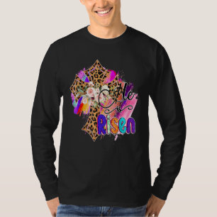T-shirt Il Est Ressuscité Jésus chrétien Joyeux Pâques Flo