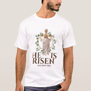 T-shirt Il est ressuscité Jésus Pâques Catholique
