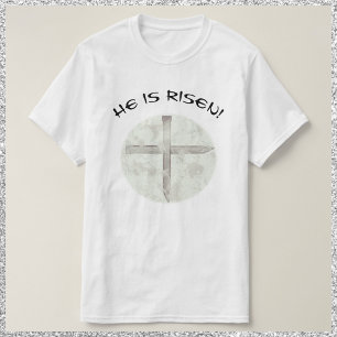 T-shirt Il Est Ressuscité La Croix Des Clous De Pâques