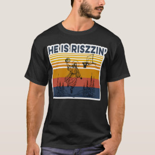 T-shirt Il Est Rizzin Pâques Jésus Basketball Christian