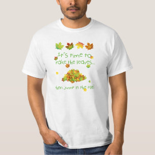 T-shirt Il Est Temps De Faire Le Tee Feuille