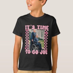 T-shirt Il Est Temps De Partir Joe Shirt Funny Trump 2024