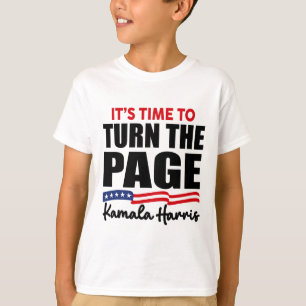 T-shirt Il est temps de tourner la page Kamala Harris Poli