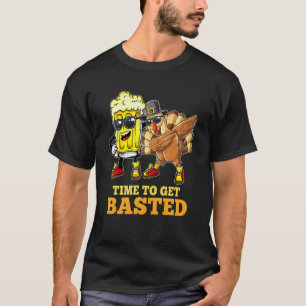 T-shirt Il Est Temps D'Obtenir La Bière Chemise Basée Et D