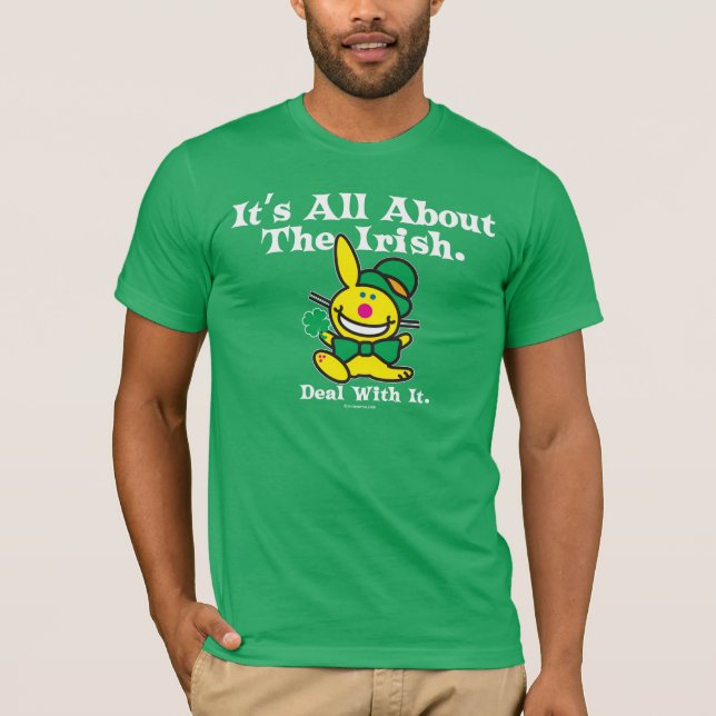 T-shirt Il est tout au sujet de l'irlandais (le vert) (Devant)