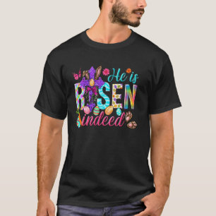 T-shirt Il est vraiment ressuscité Jésus Christ Pâques Fem
