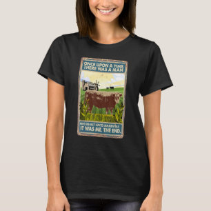 T-shirt Il Était Une Fois Qu'Il Y Avait Un Homme Vache Sim