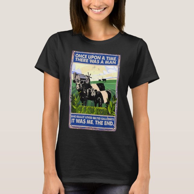 T-shirt Il Était Une Fois Un Homme Cow Belge Gall (Devant)