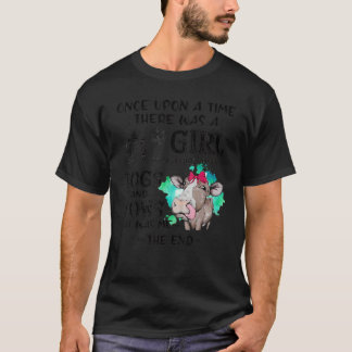 T-shirt Il Était Une Fois Une Fille Très Aimée Chien