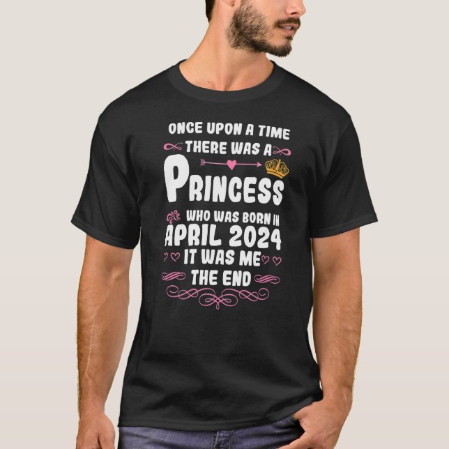 T-shirt Il était une fois une princesse. Avril 2024 (Devant)