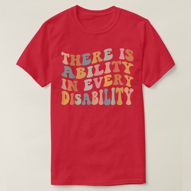 T-shirt Il Existe Une Capacité Dans Chaque Spe De Sensibil (Design devant)
