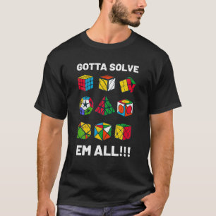 T-shirt Il Faut Résoudre Em Tous Concurrentiels Puzzle Cub
