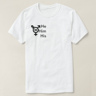 T-shirt Il il chemise de pronoms