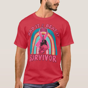 T-shirt Il l'a fait et le battre Survivor Cancer du sein A