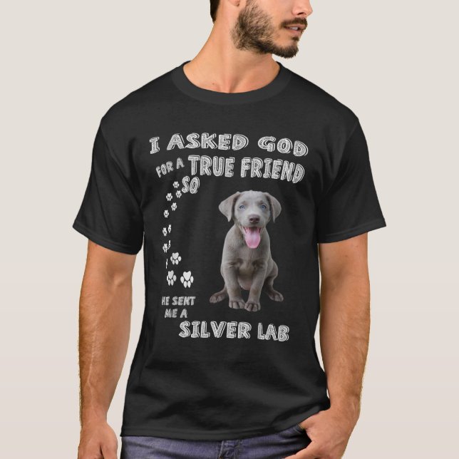 T-shirt Il M'A Envoyé Un Laboratoire D'Argent (Devant)