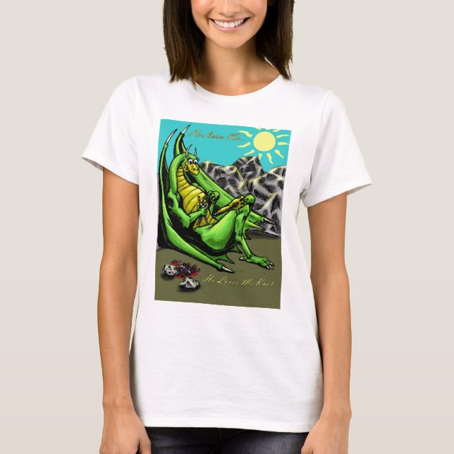 T-shirt Il m'aime… Il m'aime noeud (Devant)