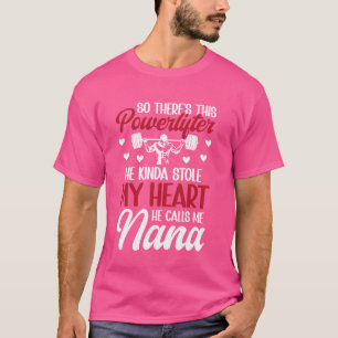 T-shirt Il M'Appelle Nana Powerlifting Nana D'Un Powerlift