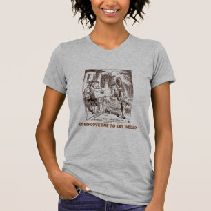 T-shirt Il m'incombe dire bonjour l'humour de Fishman