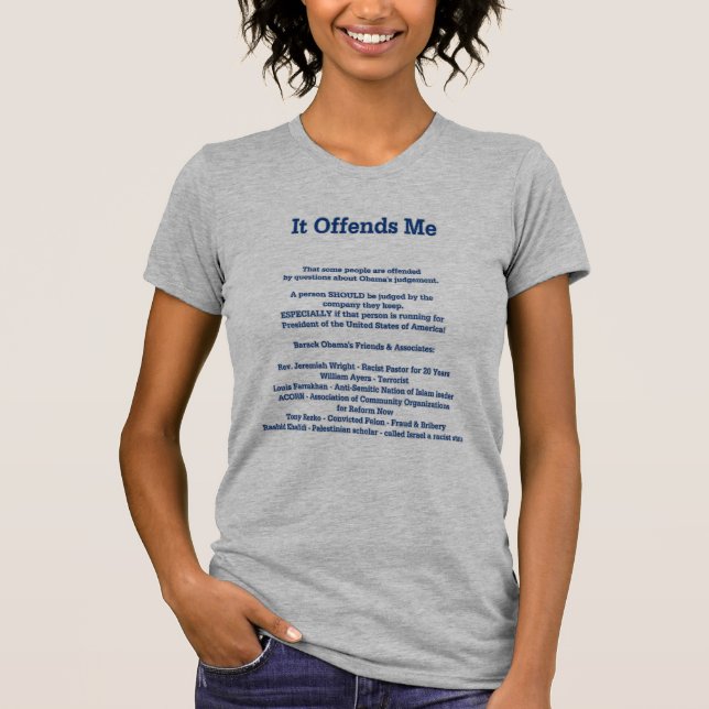 T-shirt Il m'offense que certains sont offensées (Devant)