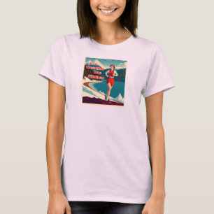 T-shirt Il nettoie la cuisine, coureuse impertinente