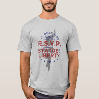 T-shirt Il n'indique pas RSVP sur la statue de la liberté
