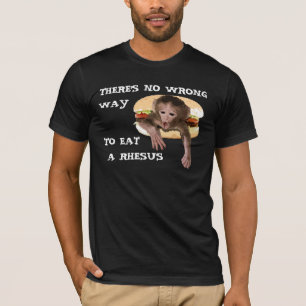 T-shirt Il n'y a aucune manière fausse de manger un rhés