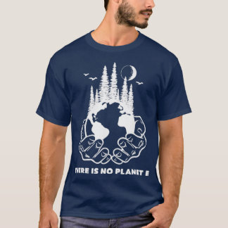 T-shirt Il N'Y A Pas De Planète B Jour des terres Vintage 