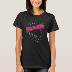 T-shirt Il N'Y A Pas De Planète B Scène Criminelle Sur Le