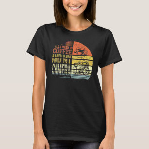 T-shirt Il N'Y A Que Le Café Et Mon Caméra Photographe Cam