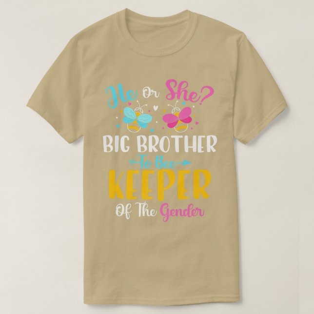 T-shirt Il ou elle Big Brother à être gardien du genre (Design devant)