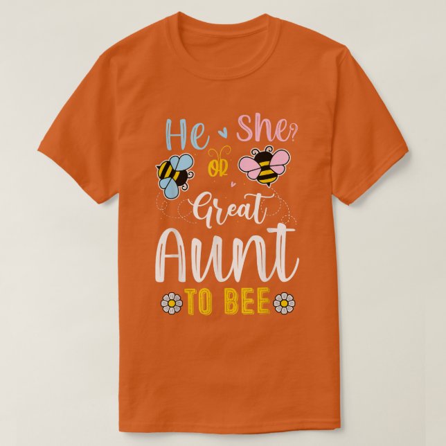 T-shirt Il Ou Elle Grande Tante À Être Révélé Genre (Design devant)