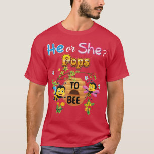 T-shirt Il Ou Elle Pops Être Sexe Révéler Père Bébé