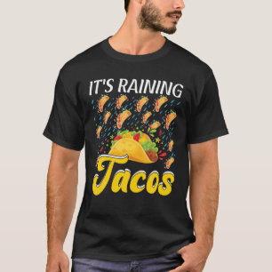 T-shirt Il pleut Tacos Drôle Taco Enfants Filles Garçons
