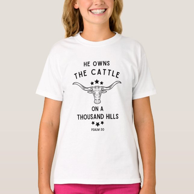 T-shirt Il Possède Le Béton Sur Un Psaume De Mille Colline (Devant)