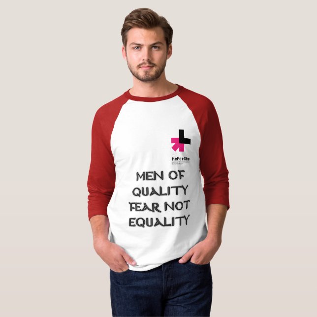 T-SHIRT IL POUR ELLE, HOMMES DE LA QUALITÉ 1 (Devant entier)
