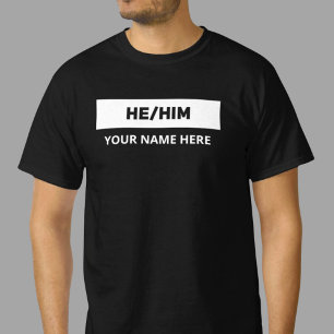 T-shirt Il Pronounounounounes noir et blanc
