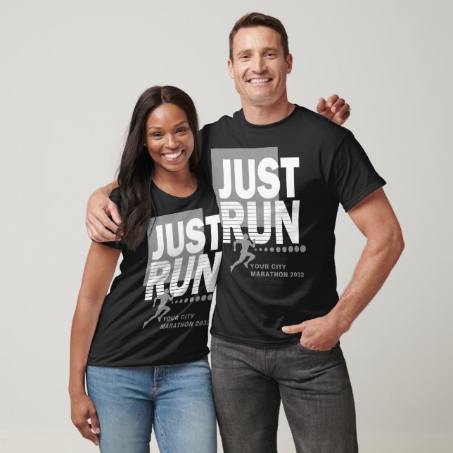T-shirt Il suffit de courir City Marathon Runtrack Race Da (Unisexe)