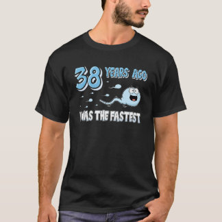 T-shirt Il Y A 38 Ans, J'Étais Le 38ème anniversaire le pl